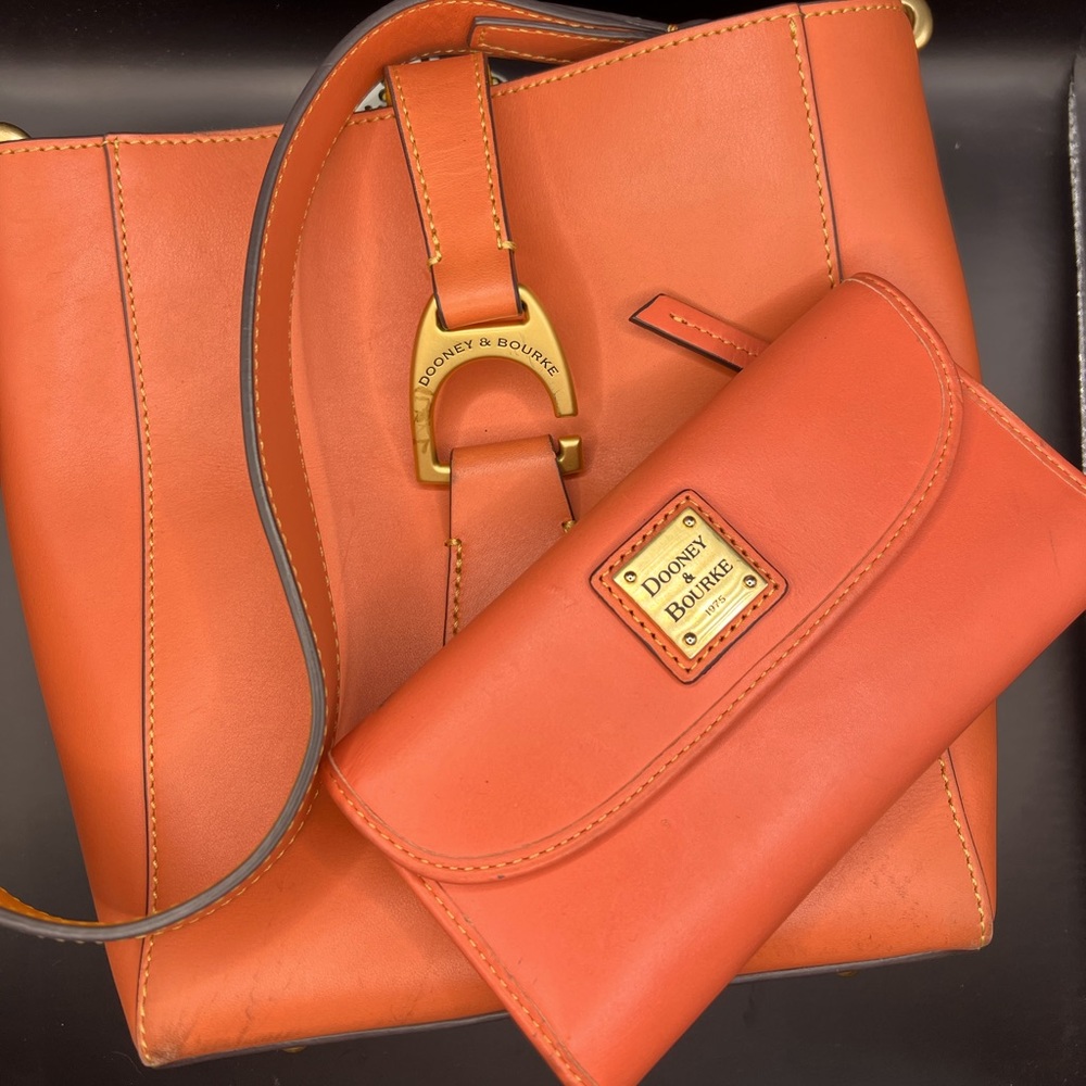 Dooney & Bourke Ashby Tote with matching wallet.